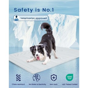 여름용 폴리에스터 펫 쿨링 매트, 강아지 & 고양이 겸용 따뜻하고 시원한 수면 매트 - Product Image 6