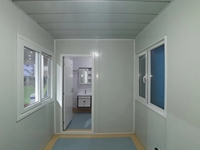 Maison Intelligente Préfabriquée Extensible 20ft/40ft Conteneur Modulaire Respirant Panneau Sandwich Maison Moderne en Kit pour Bureau/Salle de Bain