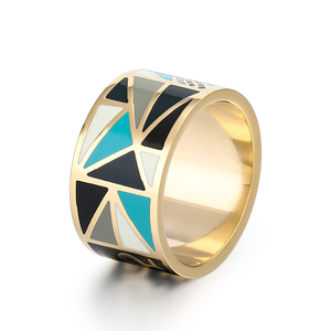 Anello Portasciarpa in Acciaio Inossidabile con Smalto Dorato 18K, Personalizzabile, per Hijab e Sciarpe di Seta - Stile Moda - Product Image 5