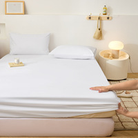 Drap-housse simple en coton, protège-matelas antidérapant, protège-lit en pur coton pour la vente en gros aux hôtels