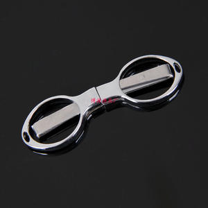 Tijeras plegables de acero inoxidable con forma de ocho para pesca, uso en exteriores, herramienta de corte portátil y duradera - Product Image 1