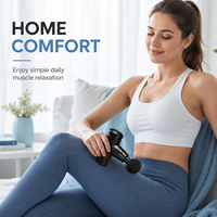 Mini pistolet de massage fascial portatif à 4 têtes pour les masseurs myofasciaux