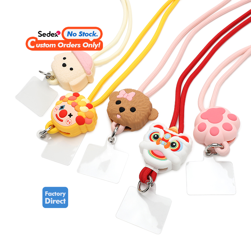 TOPWELL Model 888 Fashion Silicone Mobile Phone Lanyard with Card Pocket and Phone Holder Image 5