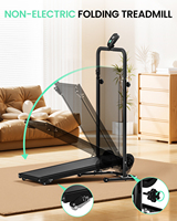 Tapis de marche pliable non électrique le moins cher, avec écran LCD, pour sous le bureau, machine de fitness pliable, directement de l'usine