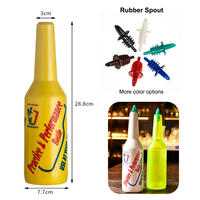 Bouteille de performance colorée incassable pour barman, en plastique ABS, accessoire de jonglage et d'acrobatie pour barman, Flybottle