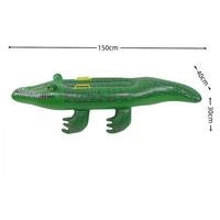 Tapis flottants gonflables en PVC personnalisés avec motif crocodile Beckon pour événements d'entreprise, commodités pour invités et bord de piscine