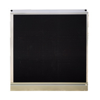 Coussin de refroidissement en plastique de couleur noire de ferme de poulet avec le cadre de PVC d'alliage d'aluminium pour l'équipement de ferme de poulet/gril