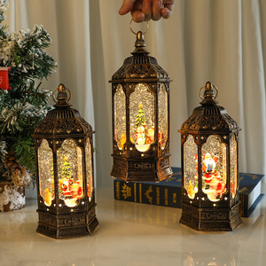 Decoraciones navideñas para centros comerciales y hoteles: decoraciones iluminadas, lámparas de aceite giratorias con música, regalos de Navidad - Product Image 1