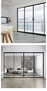 Unique Artistic Design Curved Steel <strong>windows</strong> and Doors with Glass Insulation for Outdoor Use - Product Image 2