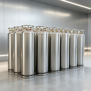 Serbatoio di Stoccaggio Criogenico in Acciaio Inox, Verticale <span class=keywords><strong>500L</strong></span>, per Ossigeno Liquido, Grado Alimentare, per Lavorazione dei Metalli - Product Image 5