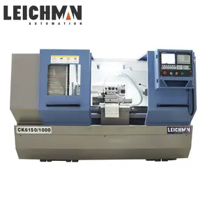 Máquina de torno CNC de gran venta Leichman CK6150 con poste de herramienta de cuatro estaciones para torneado y perforación