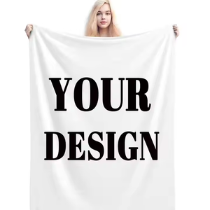 100% Polyester Tùy Chỉnh Flannel Lông Cừu Chăn Với Logo Ấm Mềm Sofa Ném Cho Mùa Đông OEM Châu Âu Phong Cách Với Mô Hình Nhân Vật - Product Image 1