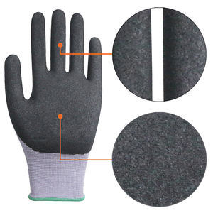 قفازات ENTE SEGURITY أوروبية 15G مصنوعة من النايلون سبانديكس المعتمدة من الاتحاد الأوروبي (CE) وتتميز بتشطيبات رمالية ونيتريلية - Product Image 3