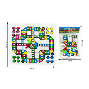 Mini juego de ajedrez de vuelo <span class=keywords><strong>Ludo</strong></span> portátil barato, juguete educativo para juegos de batalla interactivos para la primera infancia - Product Image 2