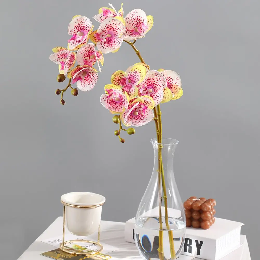 Artificial flower feel moisturizing phalaenopsis feel orchid photography decoration home decoration Artificial flower wholesale