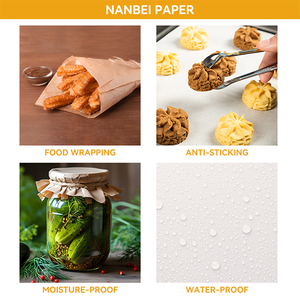 Nanbei 40x60cm dùng một lần Giấy nướng không thấm mỡ dầu bằng chứng hai mặt cho thực phẩm bánh mì 16inch x 24inch nướng giấy tờ - Product Image 3