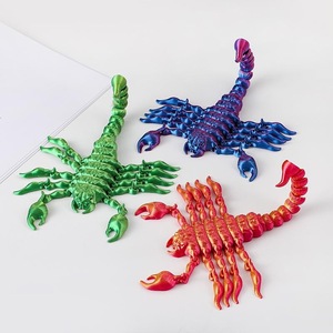 Venta al por mayor: Modelo de escorpión impreso en 3D a escala 1/12 de la marca 123, servicio OEM personalizado para proveedores, dinosaurios de plástico de moda. - Product Image 3