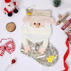 New Best-Selling Soft Eco-Friendly Polyester Fiber Christmas Stocking Candy & Gift Bags - Product Image 3