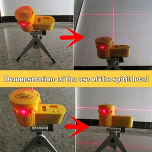 Nivel Láser Rojo de Alta Precisión Cinco en Uno, Nivel Láser Doméstico, Regla Láser Giratoria, Nivel Infrarrojo de Luz Fuerte - Product Image 4