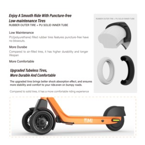 Solución Integral de Alquiler de Scooters Compartidos con Tarjeta SIM 4G IoT Incluida, Aplicación GPS, Pago por Escaneo QR, YIMI S600 con Rastreo GPS Inteligente - Product Image 2