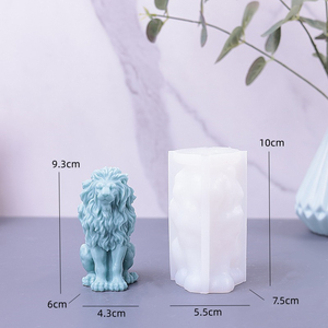 Early Riser Lion forme <span class=keywords><strong>bougie</strong></span> savon aromathérapie animal plâtre silicone moule résine moule - Product Image 5