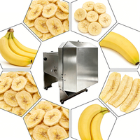 Cortador de Plátanos Eléctrico con Resorte, Ideal para Cantinas Escolares, Evita Lesiones en los Dedos, Alimentador Desmontable y Seguro
