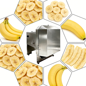 Trancheuse à bananes électrique avec poussoir à ressort pour cantines scolaires – Évite les blessures aux doigts, alimentateur sûr et détachable - Product Image 1