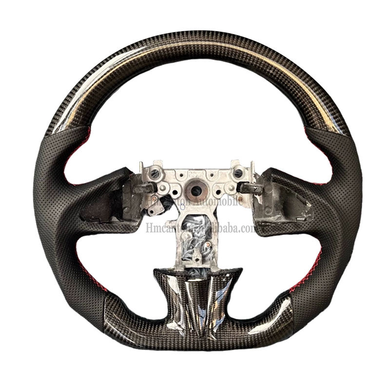 Leather+Carbon Fiber+Red Stitching