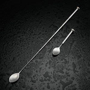 Cucchiaio da <span class=keywords><strong>Bar</strong></span> in acciaio inossidabile di vendita caldo cucchiaio da Cocktail per mescolare cucchiaio con manico lungo con manico attorcigliato - Product Image 5