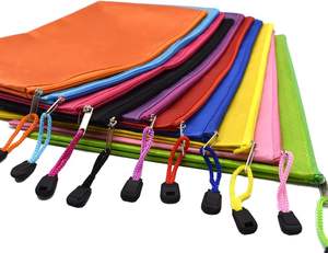 A4 クラシックポリエステル防水ジッパー多機能ファイルバッグサッカーパターンオフィスドキュメントバッグ 10 色 - Product Image 2