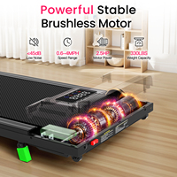 Tapis de marche électrique sans balais, mini tapis de course portable pour bureau avec écran LED, stock UE, livraison directe