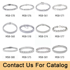 Diseño OEM o ODM Personalizado, Diamante Cultivado en Laboratorio, Moissanita, Plata, Oro de 10k, 14k, 18k, Pulsera, Pendientes, Anillo, Collar, Joyería - Product Image 4
