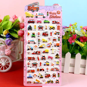 Pegatinas Suaves para Autos de Dibujos Animados, Trenes de Alta Velocidad y Ambulancias, Pegatinas 3D con Relieve, Pegatinas Kawaii de Resina con Animales de Dibujos Animados - Product Image 4