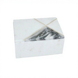 Bulk Marble White Color Jewelry Storage <b>Box</b> Superior Quality Customized Size And Shape Jewelry Cosmetic <b>Box</b> - Product Image 1