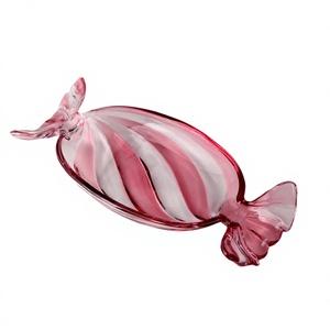Piatto per Frutta e Caramelle in Vetro Colorato, Design Minimalista Europeo, Grande Formato, Multicolore, per Servire Frutta Secca - Product Image 2