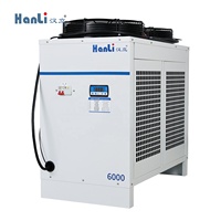 Refroidisseur d'eau industriel Hanli HL-6000 à haute performance et à faible consommation d'énergie, 7,6 kW, 19 kW, double circuit, pompe 220 V, certifié CE