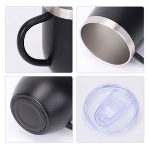 แก้วมัคสแตนเลสสตีลเก็บความร้อนความเย็น ขนาด 12 ออนซ์ ลายโลโก้ตามสั่ง พร้อมฝาปิด - Product Image 3