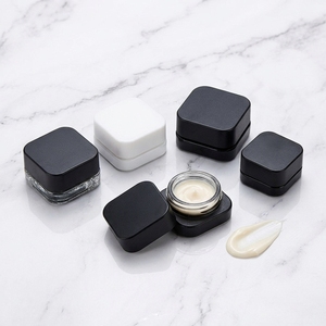 Frascos de vidrio grueso blanco y negro de 5/9 ml a prueba de niños con tapas blancas CR resistentes a los rayos <span class=keywords><strong>UV</strong></span> <span class=keywords><strong>para</strong></span> almacenamiento de aceite, bálsamo labial, cera, cosméticos. - Product Image 2