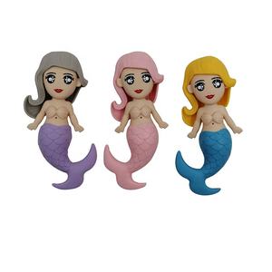 Foshan Dragon haute qualité mignon baignoire plage piscine jouets Silicone sirène <span class=keywords><strong>bain</strong></span> jouets <span class=keywords><strong>pour</strong></span> tout-petits nourrissons enfants filles - Product Image 1