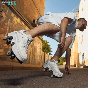 Scarpe <span class=keywords><strong>da</strong></span> Ginnastica SeeMore con Ruote Rimovibili per Ragazzi e Ragazze, Sneakers Trasformabili per Sport all'Aperto e Pattinaggio - Product Image 2