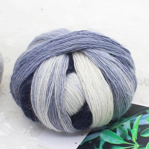 <span class=keywords><strong>Bola</strong></span> mágica de arcoíris alemán, chal teñido mercerizado de lana australiana, cambio de línea de arcoíris, gancho, tejido a mano, lana fina - Product Image 6