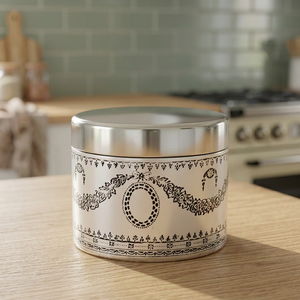 Conteneur en laiton plaqué argent - Product Image 3