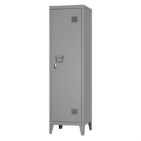Usine porte unique garde-robe jambes école gym stockage armoire en acier rose casiers en métal