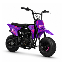 Motocyclettes miniatures à essence personnalisées de 105 cm3 à 4 temps avec démarrage manuel, pour les jeunes, tout-terrain, dirt bike