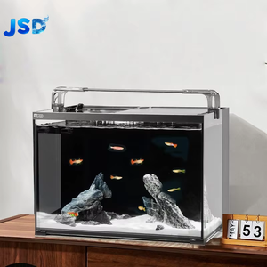Filtre arrière ultra-blanc YEE pour aquarium, filtre intégré en verre Jinjing, séparation humide/sèche, pompe silencieuse, lumière LED bleue et blanche - Product Image 1