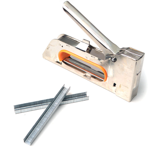 पूर्ण आकार कस्टम धातु 8 मिमी 10 मिमी 12 मिमी 14 स्टेपल न्यूमेटिक नाखून 22 गा 1410 सोफा फर्नीचर औद्योगिक स्टेपल बंदूक - Product Image 4