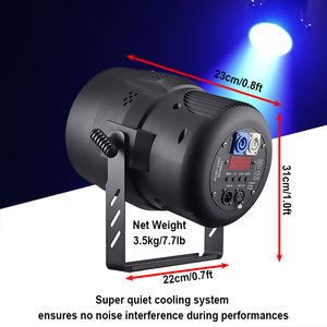 Igracelite 250W COB Zoom CTO LED Wash Par Light Face Light Focus Halo RGBW Grande surface pour <span class=keywords><strong>Disco</strong></span> Fête de mariage Vacances - Product Image 5