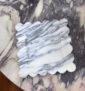 Français rétro marbre Onyx bord festonné bijoux fourre-tout aromathérapie plateau concepteur Ins Style stockage décor à la maison salon - Product Image 6