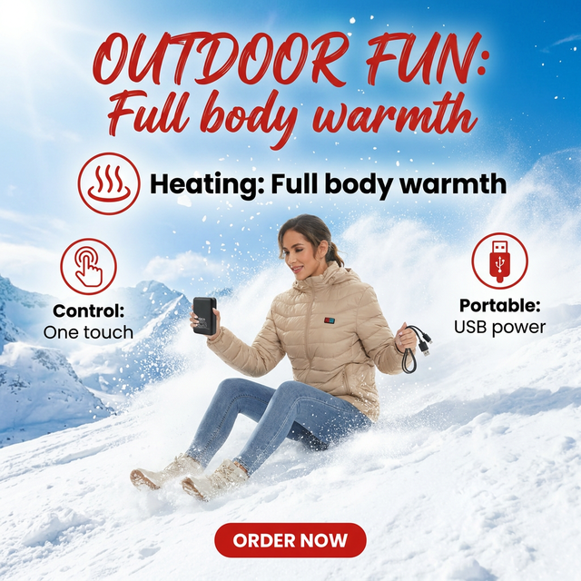 Factory Custom Design Electric USB Rechargeable Battery Powered Heated Winter Freestyle Waterproof Jacket 11 Heated Zones Heated