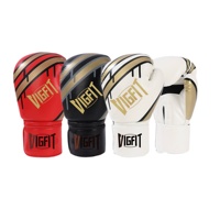 Gants de boxe gagnants professionnels jumeaux MMA Muay Thai Sparring Kick 8oz PU gants de boxe pour débutant en boxe